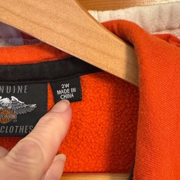 Harley-Davidson Black and Red Hoodie - Picture 3 of 7